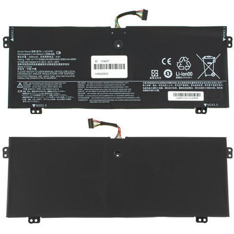 Батарея LENOVO L16M4PB1 аккумулятор для ноутбука Yoga 730-13IKB, 730-13IWL 7.68V 6268mAh 48Wh Black LBM-124627 фото