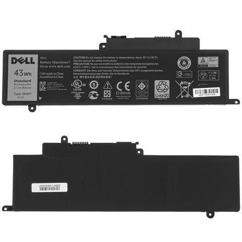 Оригінальна Батарея DELL GK5KY акумулятор для ноутбука Inspiron 3147 7347 7348 7352 7359 11.1V 3800mAh 43Wh Black LBM-132282 фото