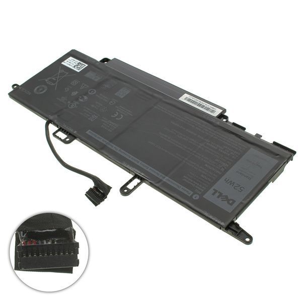 Оригінальна Батарея DELL NF2MW акумулятор для ноутбука Latitude 9410 7.6V 6500mAh 52Wh Black 7146W LBM-096705 фото