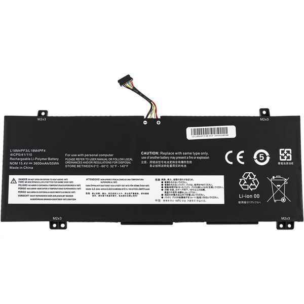 Батарея LENOVO L18M4PF3 аккумулятор для ноутбука IdeaPad C340-14IWL, C340-14API 15.4V 3600mAh 55Wh Black 5B10W67415 LBM-140796 фото