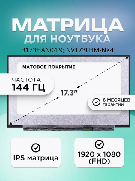 Матрица (экран) для GIGABYTE G7 MD FHD IPS матовая 144 Hz LBM-132231 фото
