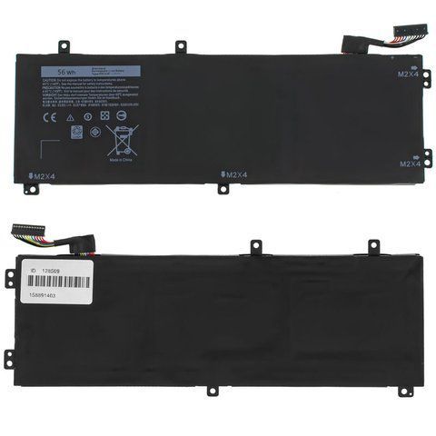 Батарея DELL RRCGW акумулятор для ноутбука XPS 15 9550 ВЕРСИЯ 3 , Precision 5510 11.55V 4800mAh 55Wh Black LBM-128509 фото