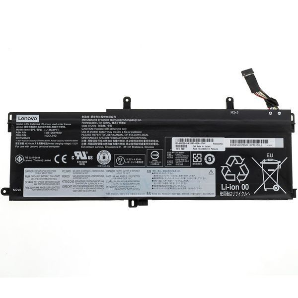 Оригінальна Батарея LENOVO L18M3P71 акумулятор для ноутбука ThinkPad T590, T15 Gen 1 P15s Gen 1 11.52V 4950mAh 57Wh Black LBM-090215 фото