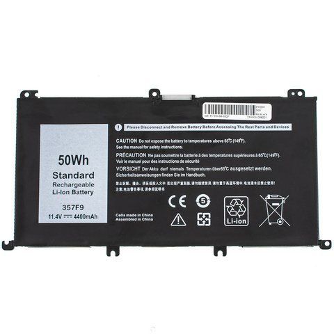 Батарея DELL 357F9 акумулятор для ноутбука Inspiron 15 7559 15 7566 15 7567 11.4V 4200mAh Black LBM-135004 фото