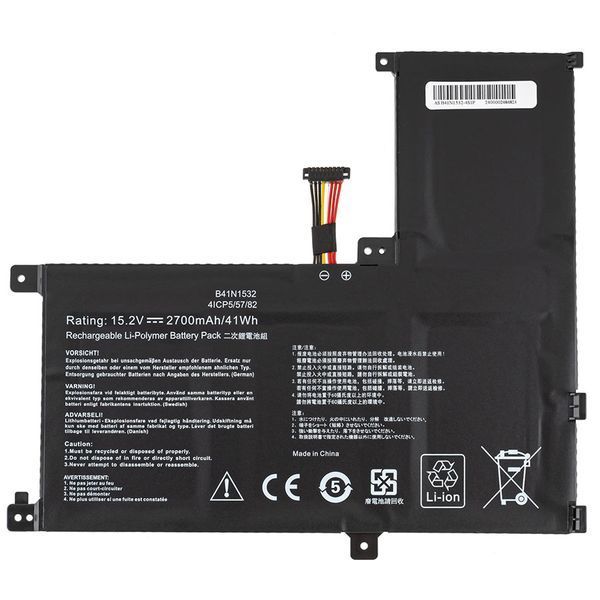 Батарея ASUS B41N1532 акумулятор для ноутбука UX560UA, Q504UA, Q534UA series 15.2V 2700mAh Black LBM-140772 фото