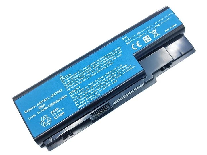 Батарея AS07B31 акумулятор для ноутбука Acer Aspire 5720 6530 6930 7738 8530 Extensa 5630 7230 7620 LBM-062878 фото