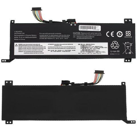 Батарея LENOVO L19C4PC0 аккумулятор для ноутбука Legion 5 15ARH05, 5 15IMH05H 15.4V 3850mAh 59Wh Black 5B10W86195 LBM-134210 фото