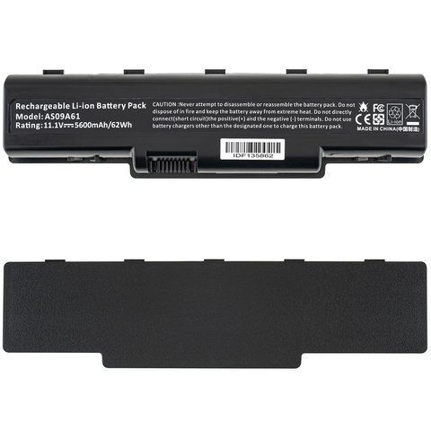 Батарея Acer AS09A61 акумулятор для ноутбука Aspire 5334 5732Z, 7315 TravelMate 4335 Gateway ID56, ID58, NV52, NV53, NV54, NV56, NV58, NV59, NV78, NV7802U 11.1V 5600mAh, Black LG/ Samsung/ Sanyo LBM-140907 фото