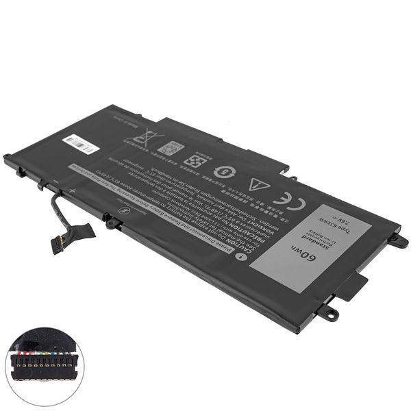 Батарея DELL K5XWW аккумулятор для ноутбука Latitude 5285 5289 L3180, 7390 2-in-1 7.6V 60Wh Black LBM-139824 фото