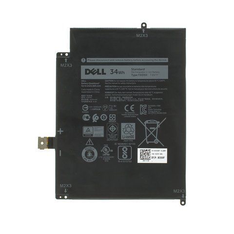 Оригінальна Батарея DELL YX0XH акумулятор для ноутбука Latitude E7285 7.6V 4250mAh 34Wh Black WYCVV LBM-100370 фото