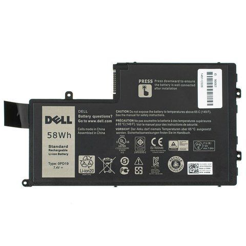 Оригінальна Батарея DELL 0PD19 акумулятор для ноутбука Inspiron 5547 5445 5545 5447 5448 7.4V 7600mAh 58Wh black LBM-090002 фото