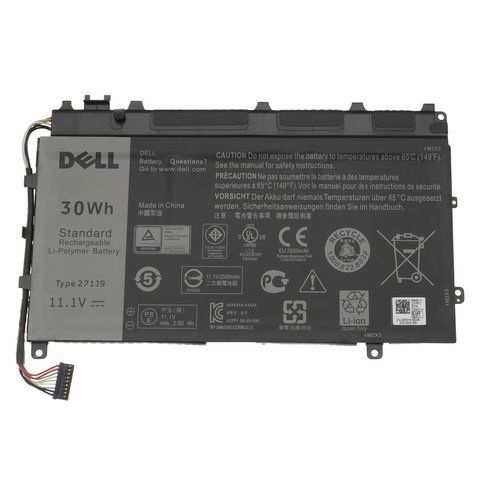 Оригінальна Батарея DELL 271J9 акумулятор для ноутбука Latitude 7350, P58G001 11.1V 30Wh Black GWV47 LBM-083694 фото