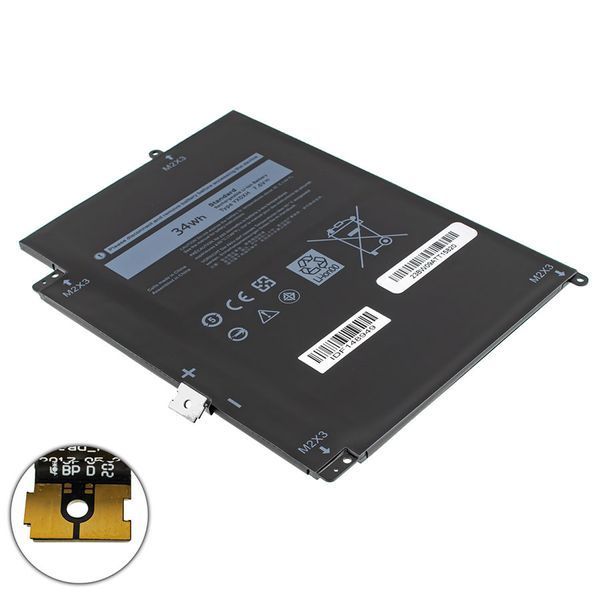 Батарея DELL YX0XH аккумулятор для ноутбука Latitude E7285 7.6V 4250mAh 34Wh Black LBM-128417 фото