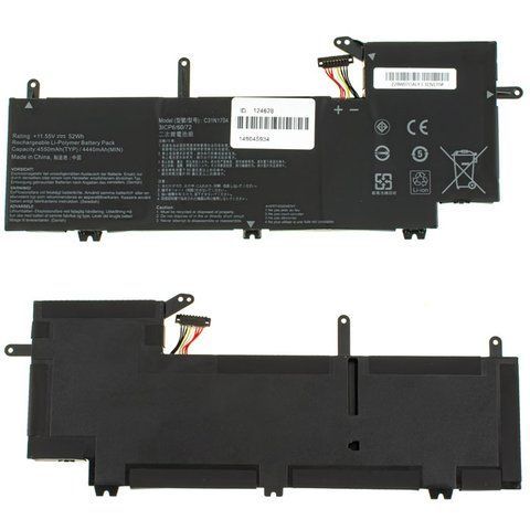 Батарея ASUS C31N1704 акумулятор для ноутбука ZenBook Flip UX561UD series 11.55V 4550mAh 52Wh Black 0B200-02650000 LBM-124628 фото