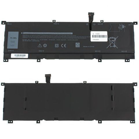 Батарея DELL 8N0T7 акумулятор для ноутбука XPS 15 9575 Precision 5530 2-in-1 11.4V 6254mAh 75Wh Black LBM-124629 фото