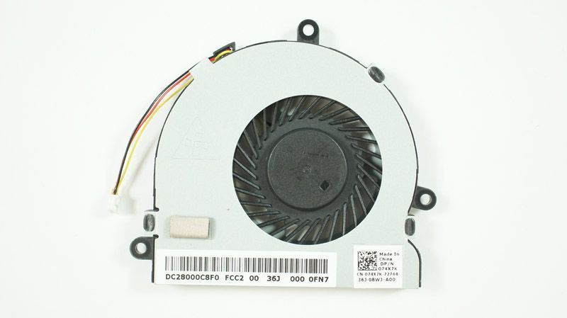 Вентилятор для ноутбука Dell INSPIRON 3521, 15R 5521, 15R 5721, 3pin (074X7K 74X7K) (Кулер) LBM-040478 фото