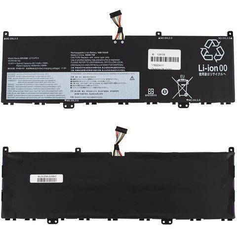 Батарея LENOVO L21C4PC4 аккумулятор для ноутбука Yoga Slim 7 ProX 14ARH7, 14IAH7 15.52V 4511mAh 70Wh Black LBM-128723 фото