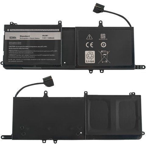 Батарея DELL 9NJM1 акумулятор для ноутбука Alienware 15 R3, 15 R4, 17 R4, 17 R5, P31E001, P31E002, P69F001, P69F002 LBM-142865 фото