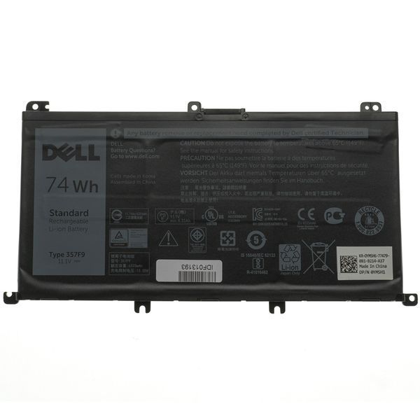 Оригінальна Батарея DELL 357F9 акумулятор для ноутбука Inspiron 15 7559 15 7566 15 7567 11.1V 74Wh Black LBM-075497 фото