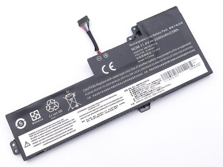 Батарея LENOVO 01AV419 аккумулятор для ноутбука ThinkPad T470, T480, A475, A485 11.46V 2095mAh 24Wh Black SB10K97576 LBM-068175 фото