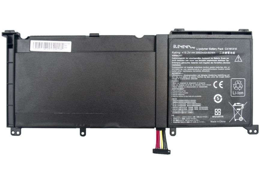 Батарея C41N1416 акумулятор для ноутбука Asus ZenBook G501JW G601JW N501JW N501L UX501JW UX501LW UX501VW LBM-006859 фото