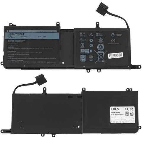 Оригінальна Батарея DELL 44T2R акумулятор для ноутбука Alienware 15 R3, 15 R4 15.2V 68Wh Black LBM-134456 фото