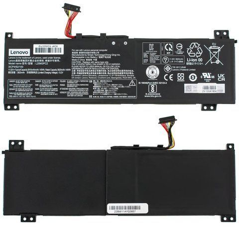 Оригинальная Батарея LENOVO L20M3PC2 аккумулятор для ноутбука IdeaPad Gaming 3 15IHU6, 3 15ACH6 11.52V 3910mAh 45Wh Black SSB11B96720 LBM-128132 фото