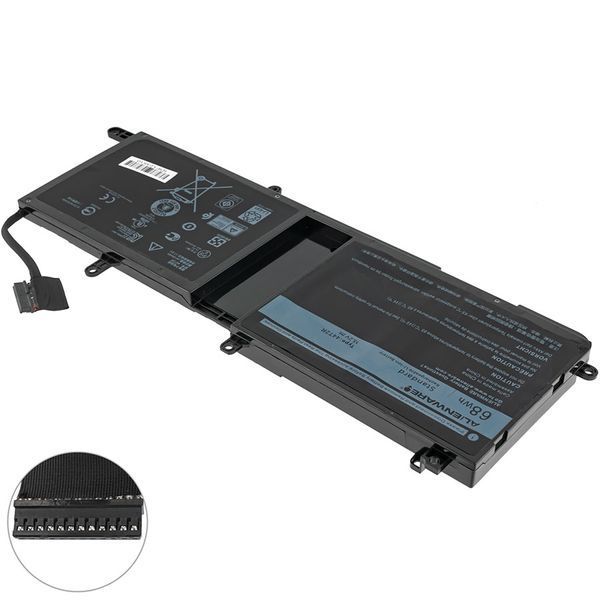 Оригинальная Батарея DELL 44T2R аккумулятор для ноутбука Alienware 15 R3, 15 R4 15.2V 68Wh Black LBM-134456 фото