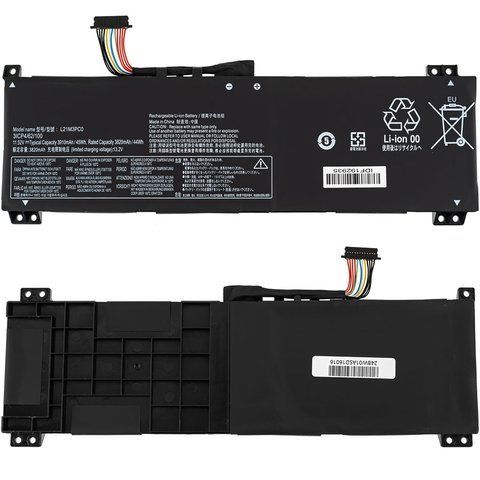 Батарея LENOVO L21M3PC0 аккумулятор для ноутбука IdeaPad Gaming 3 15IAH7, 15ARH7 11.52V 3910mAh 45Wh Black LBM-128721 фото