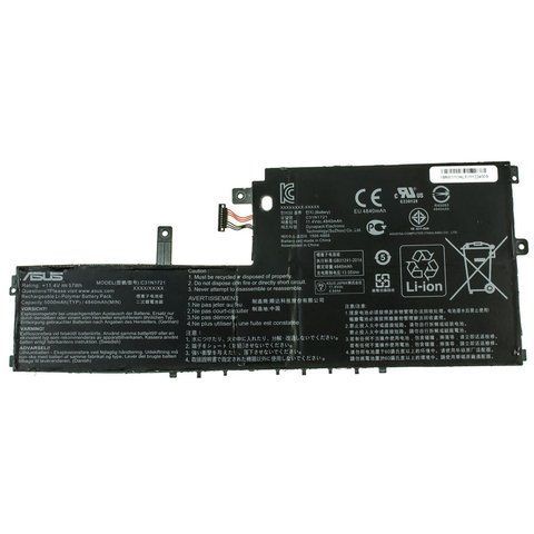 Оригінальна Батарея ASUS C31N1721 акумулятор для ноутбука EeeBook E406SA, E406MA 11.4V 5000mAh 56Wh Black 0B200-02830100 LBM-076775 фото