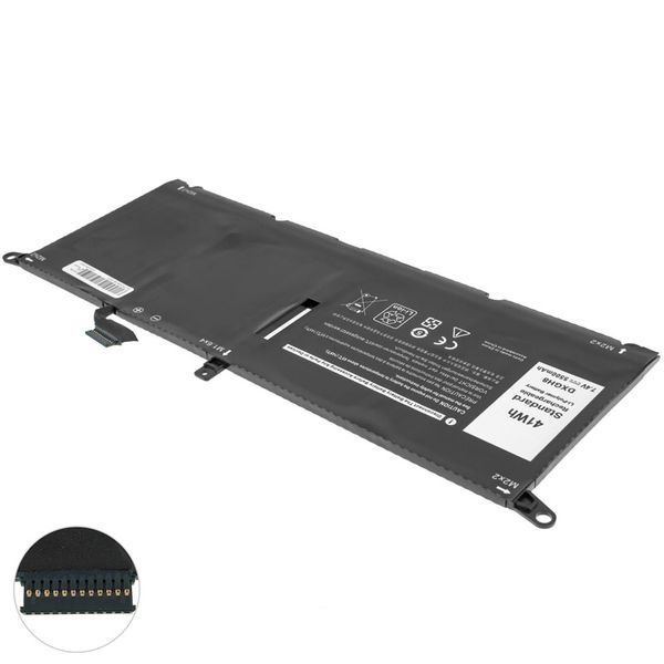 Батарея DELL DXGH8 акумулятор для ноутбука XPS 13 7390 9370 9380 7.6V 5500mAh Black LBM-124808 фото