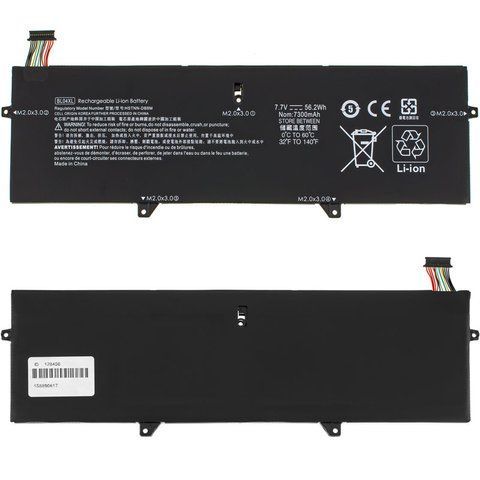 Батарея HP BL04XL акумулятор для ноутбука EliteBook x360 1040 G5, 1040 G6 7.7V 56.2Wh Black LBM-128450 фото