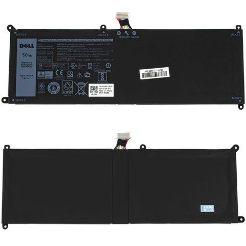 Оригінальна Батарея DELL 7VKV9 акумулятор для ноутбука Latitude 7275 XPS 9250 7.6V 3910mAh 30Wh Black LBM-138832 фото