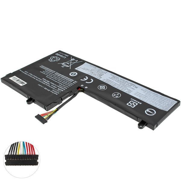 Батарея LENOVO L17L3PG1 акумулятор для ноутбука LONG CABLE 80mm Legion Y530-15ICH, Y530-15ICHg 11.34V 4630mAh 52.5Wh Black LBM-134864 фото