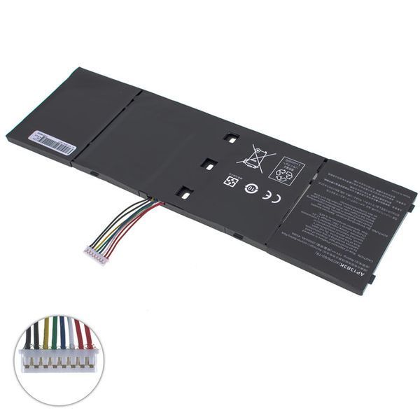 Батарея Acer AP13B3K акумулятор для ноутбука Aspire R7-571, R7-572, V5-472, V5-473, V5-552, V5-572, V5-573, V7-481, V7-581 series 15V 3000mAh 45Wh Black LBM-123374 фото