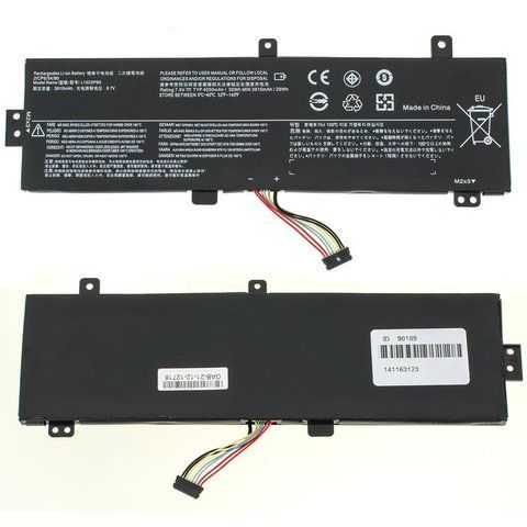 Батарея LENOVO L15C2PB5 аккумулятор для ноутбука IdeaPad 310-15IKB, 310-15ISK 7.6V 30Wh Black LBM-090189 фото
