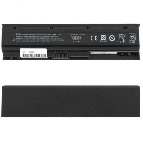 Батарея HP RC06 акумулятор для ноутбука ProBook 4340S, 4341S 10.8V 5200mAh Black LBM-128506 фото