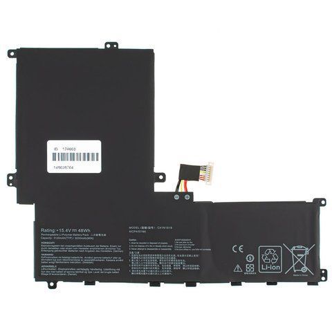Батарея ASUS C41N1619 акумулятор для ноутбука PRO B9440UA series 15.4V 3030/3120mAh 48Wh Black 0B200-02350100 LBM-124603 фото