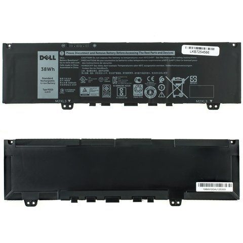Оригінальна Батарея DELL F62G0 акумулятор для ноутбука Inspiron 13 5370 7370 7386 11.4V 3166mAh 38Wh Black LBM-075523 фото