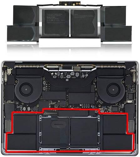 Батарея A1953 аккумулятор для ноутбука Apple MacBook Pro 15 A1990 (2018-2019 Touch Bar) LBM-124643 фото