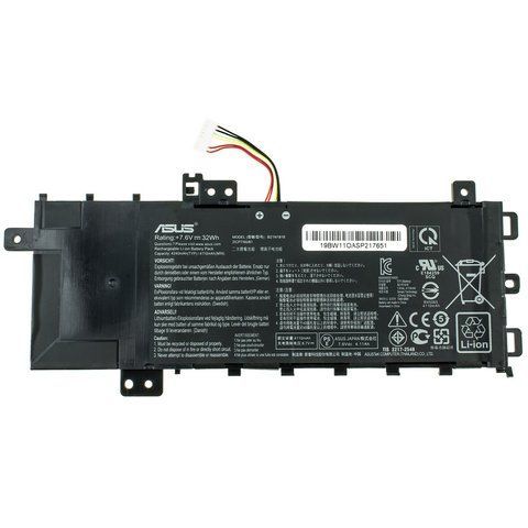 Оригінальна Батарея ASUS B21N1818 акумулятор для ноутбука ВЕРСИЯ 1 X512UA, X512UB, X512UF 7.6V 4110 mAh 32Wh LBM-065853 фото