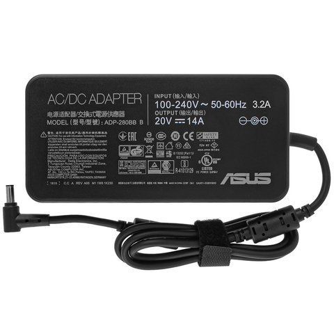 Зарядное устройство для ноутбука Asus G733ZS, 280W (блок питания, зарядка) LBM-104163 фото