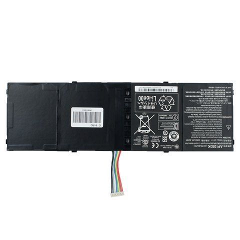 Батарея Acer AP13B3K акумулятор для ноутбука Aspire R7-571, R7-572, V5-472, V5-473, V5-552, V5-572, V5-573, V7-481, V7-581 series 15V 3560mAh 53Wh Black LBM-061942 фото