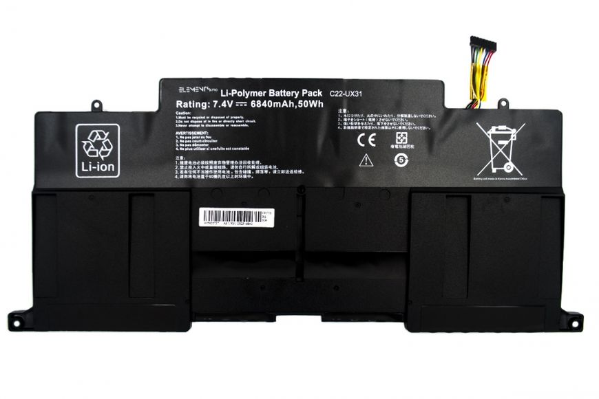 Батарея C22-UX31 акумулятор для ноутбука Asus UX31 UX31A UX31E 7.4V 6840mAh LBM-065065 фото