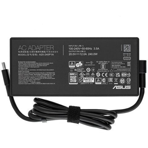 Зарядное устройство для ноутбука Asus GU605MV, 240W (блок питания, зарядка) LBM-143363 фото