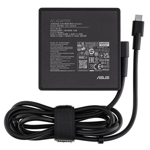 Зарядний пристрій для ноутбука Asus 130W Type-C 20V 6.5A (блок живлення, зарядка) LBM-140315 фото