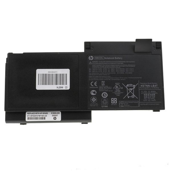 Оригинальная Батарея HP SB03XL аккумулятор для ноутбука EliteBook 820 820 G1, 820 G2 11.25V 3950mAh 46Wh Black 717378-001 LBM-044874 фото