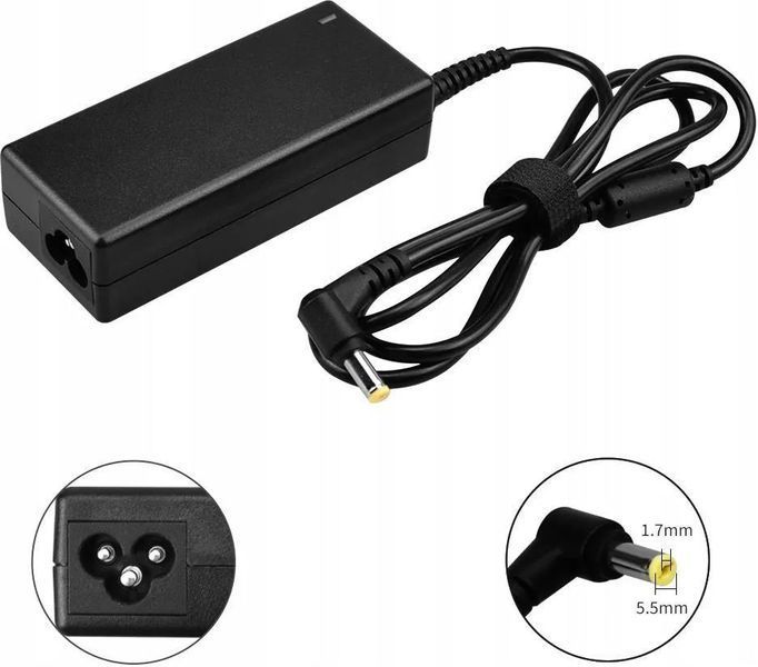 Зарядное устройство для ноутбука Acer Aspire 3 N19C1, 65W (блок питания, зарядка) LBM-000058 фото