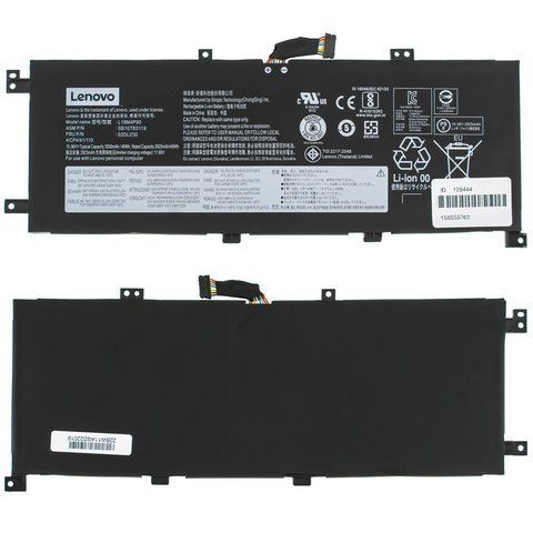 Батарея LENOVO L18D4P90 аккумулятор для ноутбука ThinkPad L13, L13 Gen 2 15.36V 2995mAh Black LBM-128444 фото