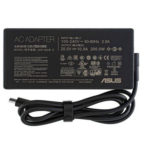 Зарядний пристрій для ноутбука Asus 200W Rectangle Conn 20V 10A (блок живлення, зарядка) LBM-146510 фото